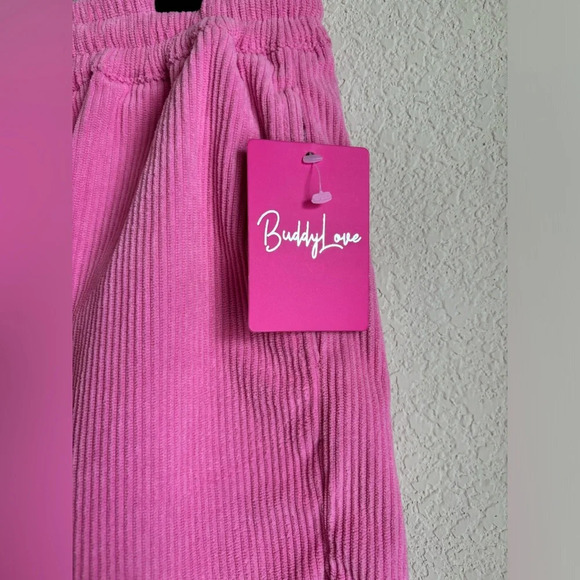 NWT Buddy Love Pierce Strawberry Field Corduroy Look Drawstring Shorts - Picture 4 of 6